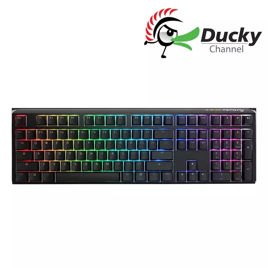 Ducky ONE3 RGB 黑 有線鍵盤 (銀軸\靜音紅軸)